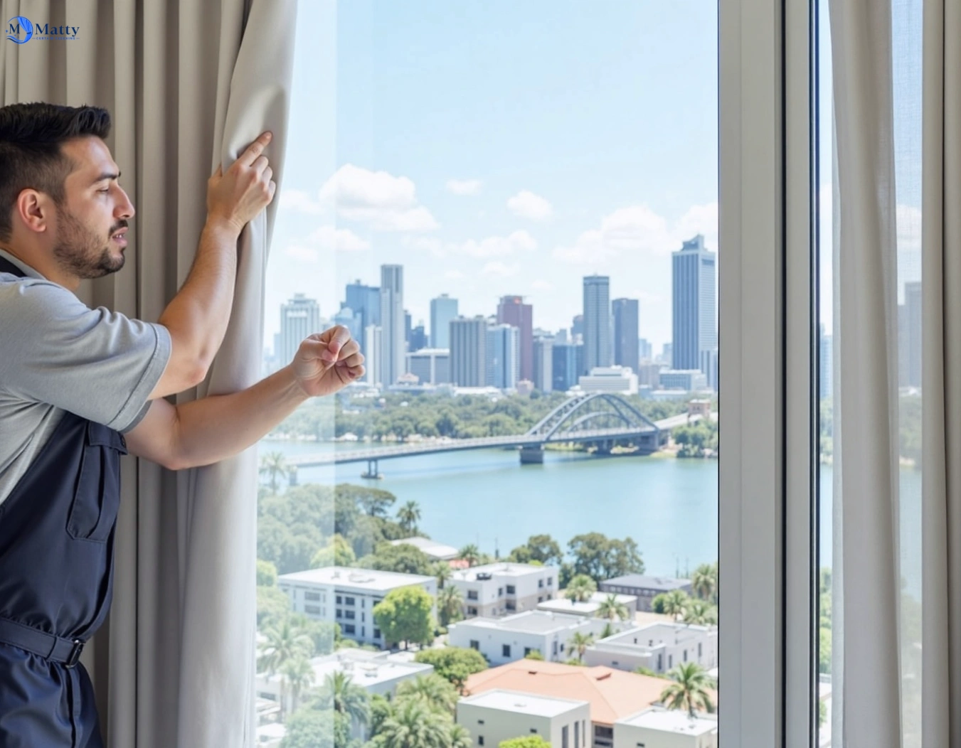Professional curtain steam cleaning service cabramatta-nsw QLD by Matty Curtain Cleaning